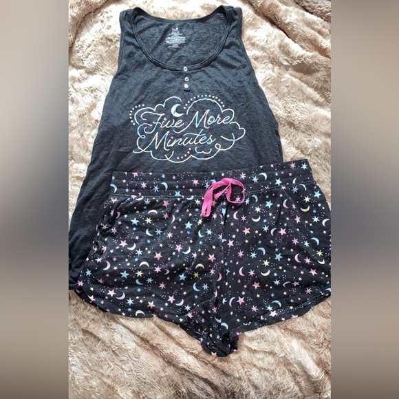 Secret Treasures Pants - Secret Treasures Starry Night Pajama Shorts and top